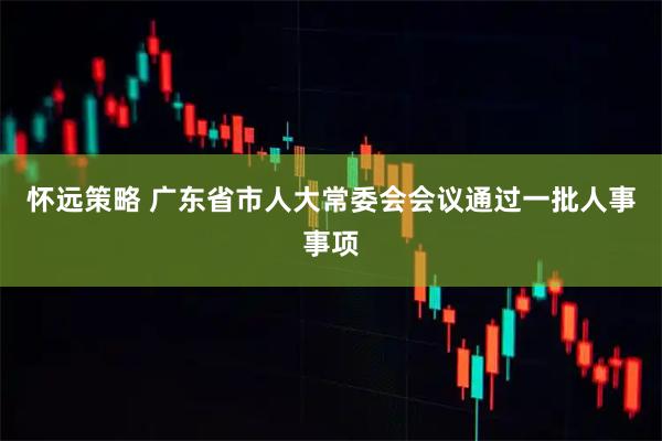 怀远策略 广东省市人大常委会会议通过一批人事事项